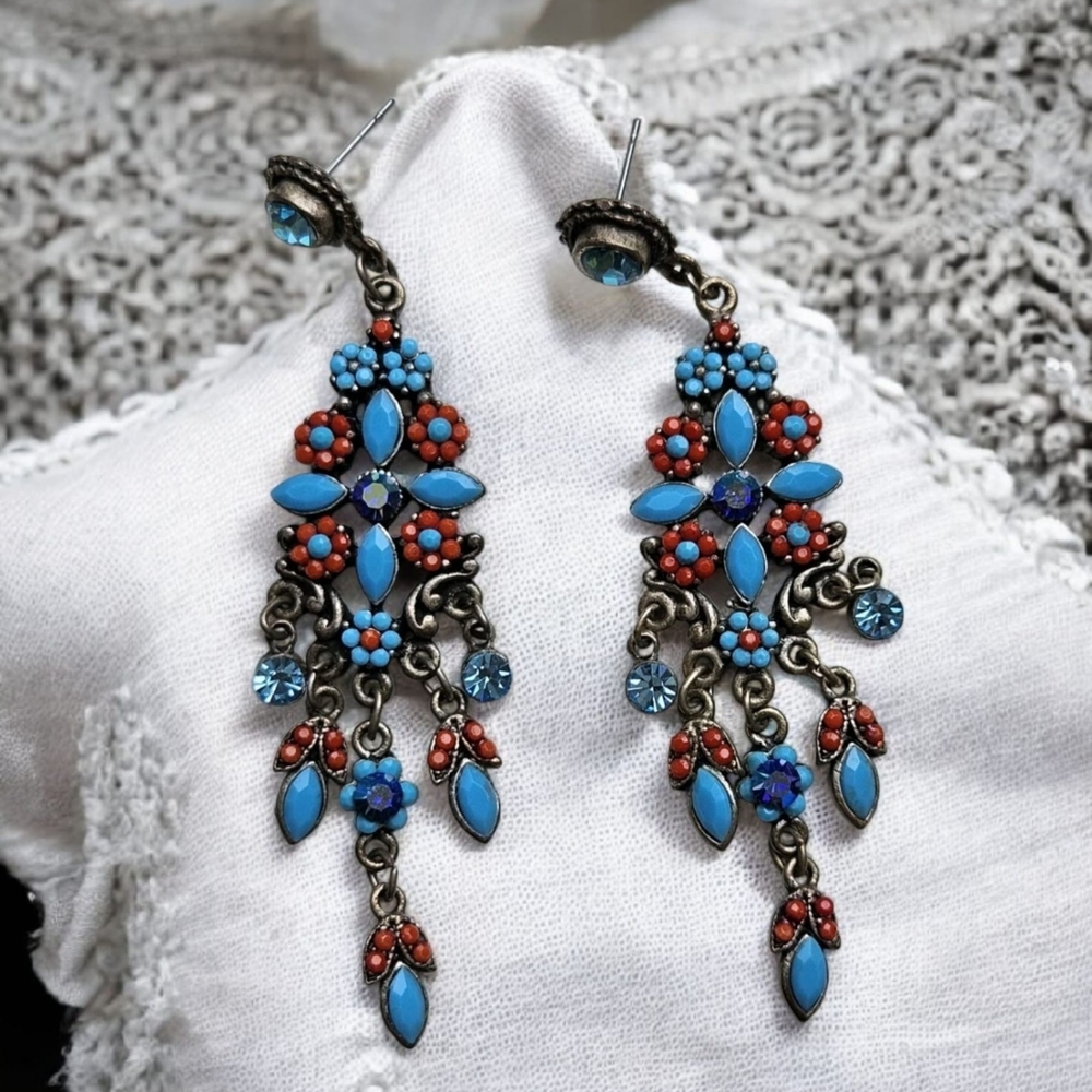 Elegant Multicolor Dangle Earrings